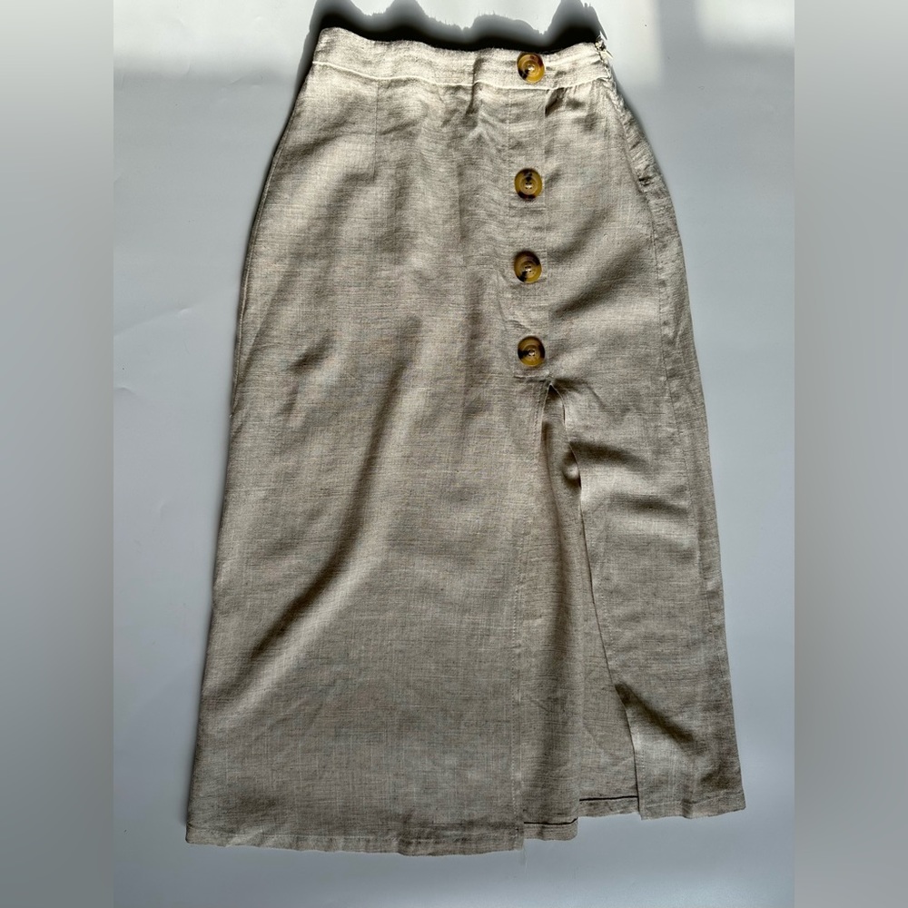 Bershka Linen Skirt